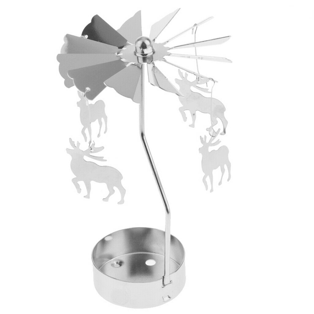 4x Candle Spinner Tea Light Candle Holder Metal Art Crafts Decoration Gifts