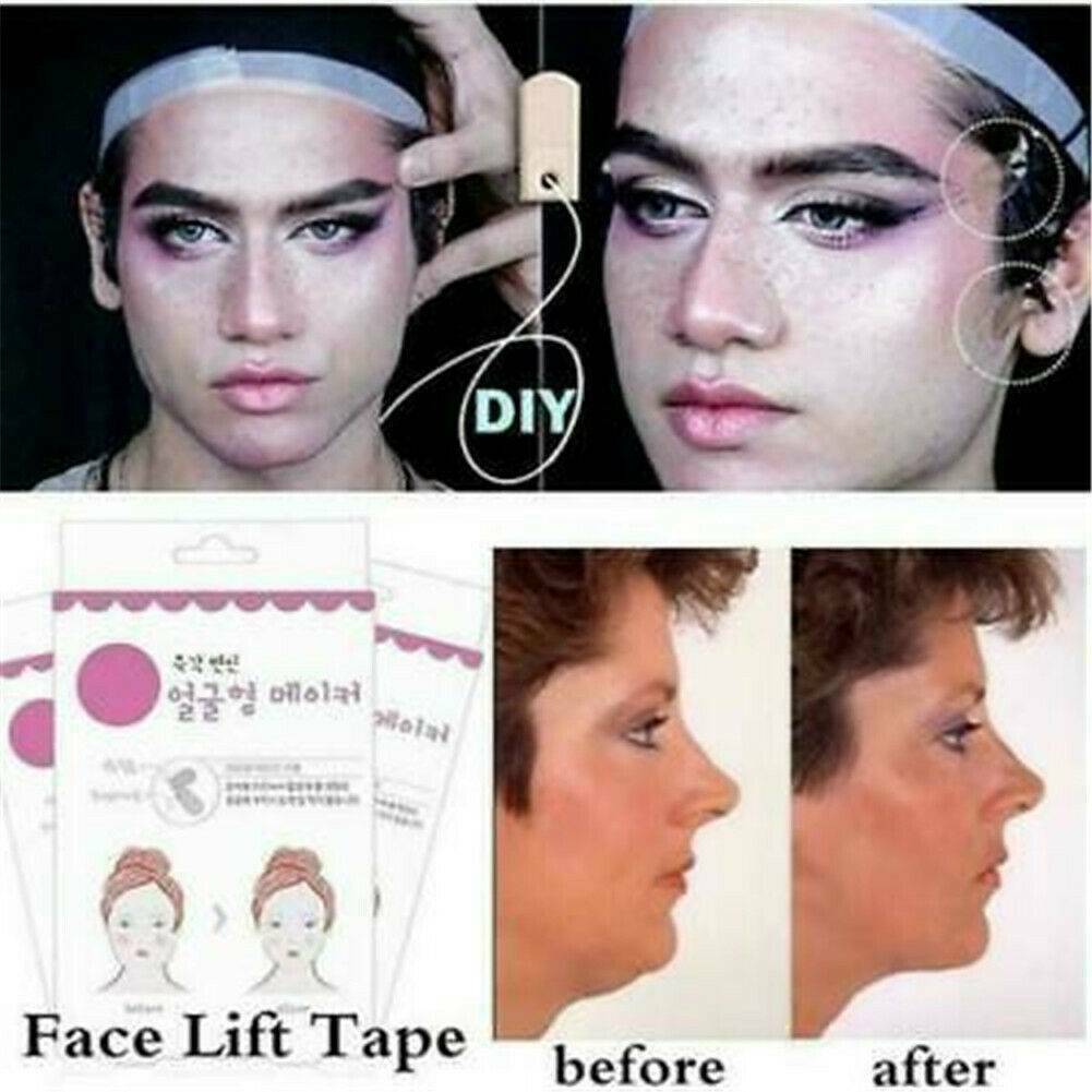 40Pcs V Face Shape Stickers Face Lift Up Fast Work Maker Chin Tape Makeup Tools