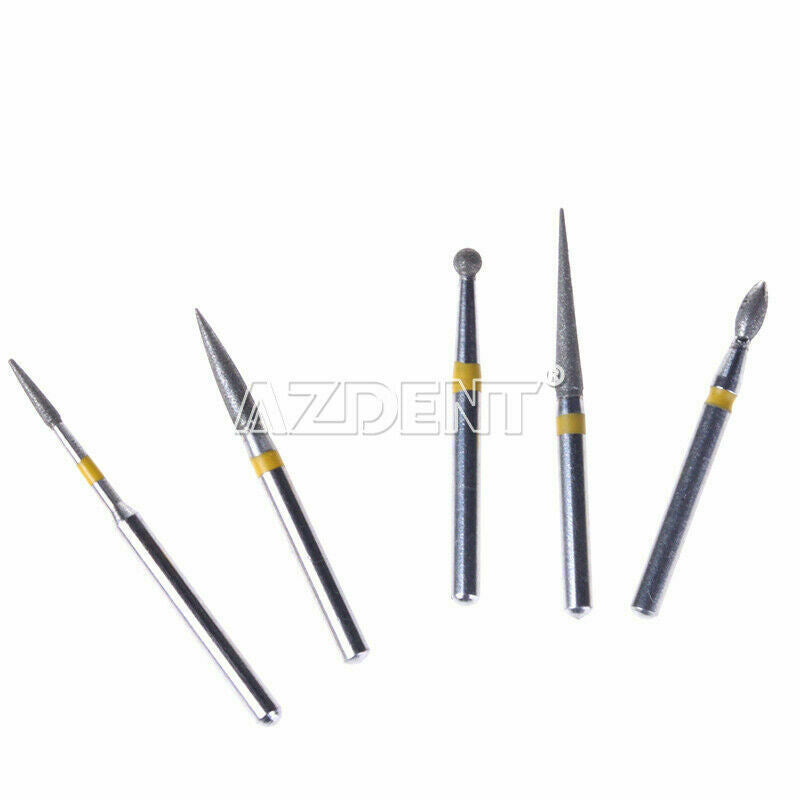 50 Packs Dental Diamond Coated Burs FG-105 Ceramics Composite Polishing Drill
