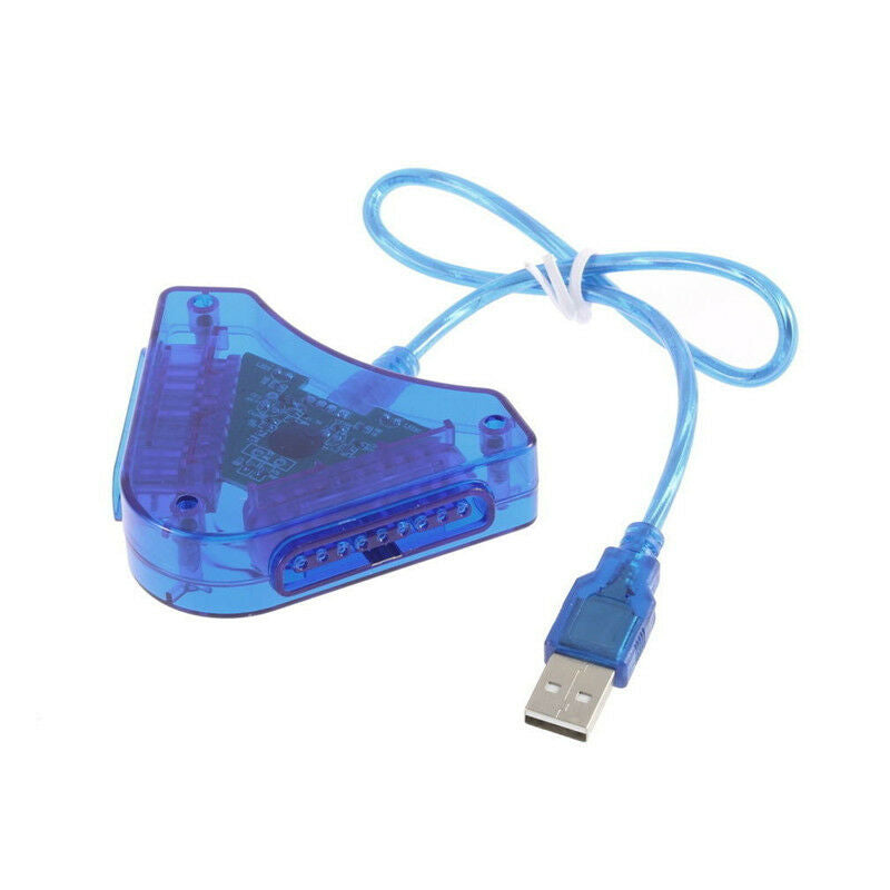 Dual PS1 PS2 PSX Controller Game Console Joystick To PC USB Converter Adapter