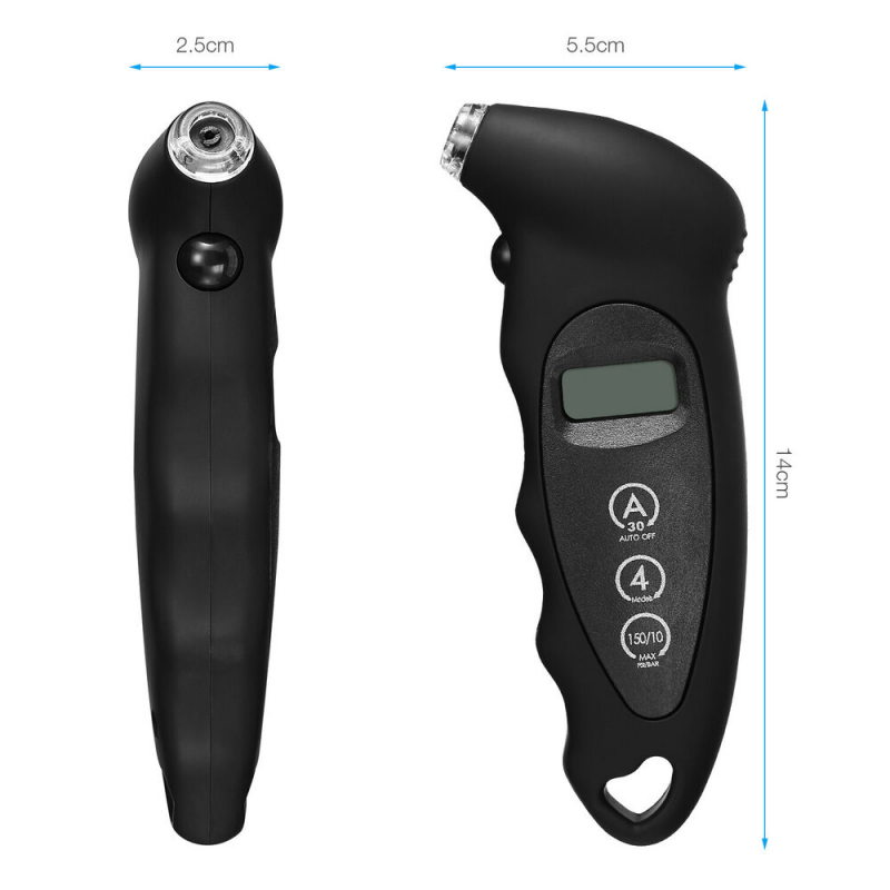 Auto Truck Tool Meter Psi Tire Pressure Gauge Digital Air Sensor Pressure Gauge
