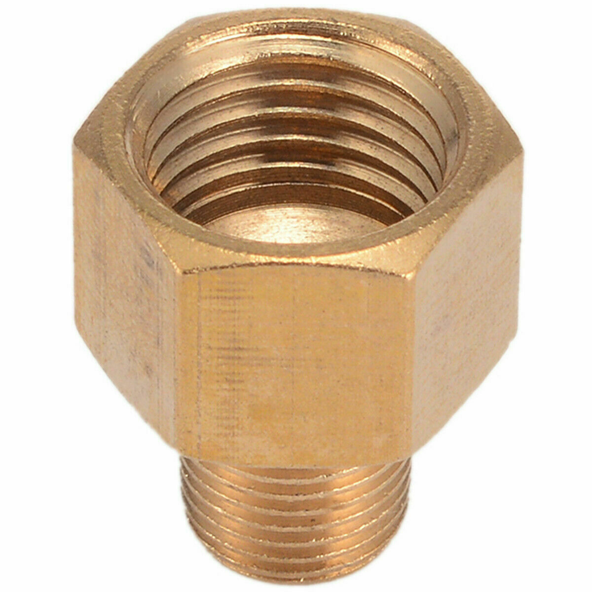 Brass Pipe Fitting 1/8 BSPT Male x 1/4 Female NPT Adapter Fitting