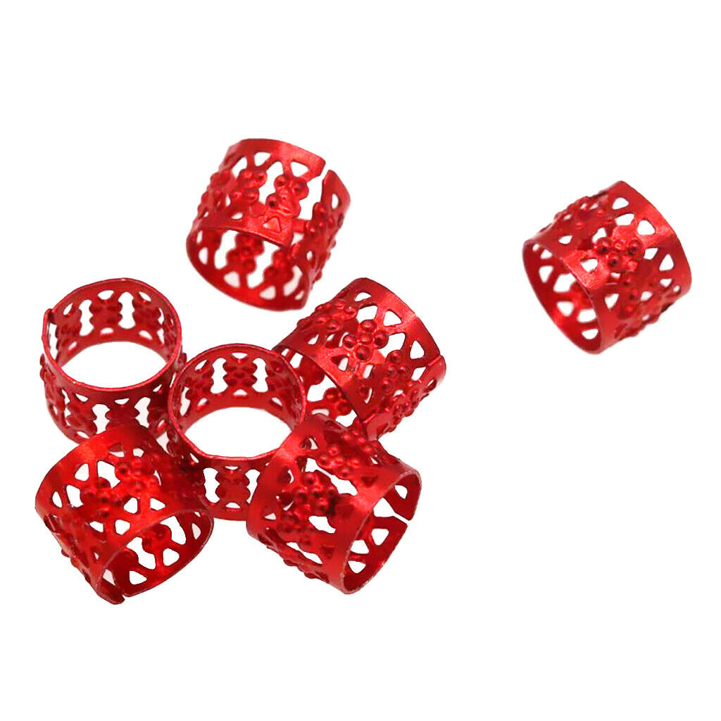 Dread Lock Dreadlocks Braiding Beads Colorful Metal Cuffs Hair Accessories