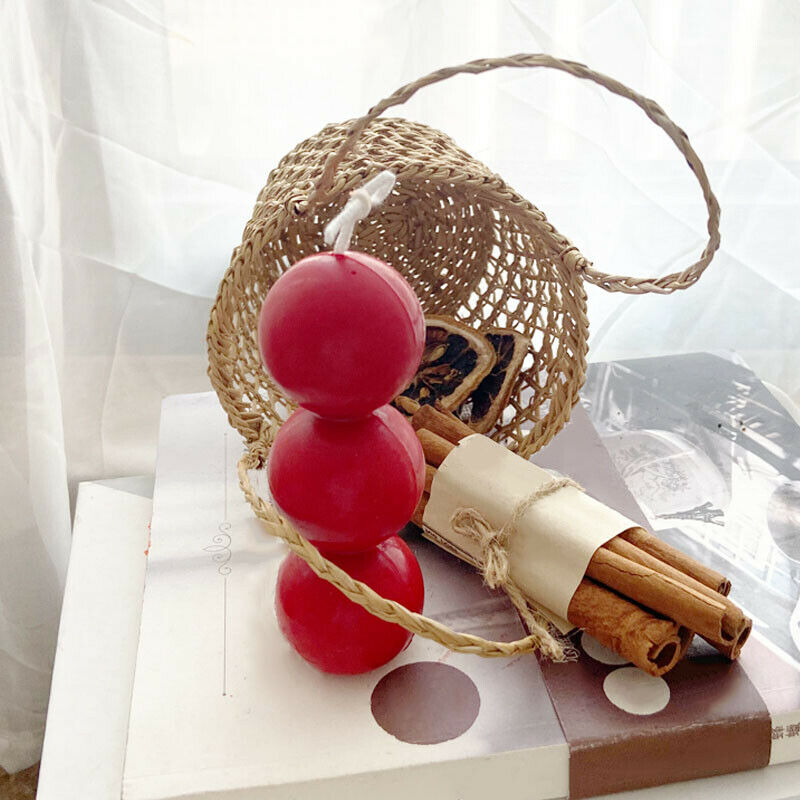 DIY Candles Mould Round Ball Wax Candle Mold Aromatherapy Plaster Candle Decor