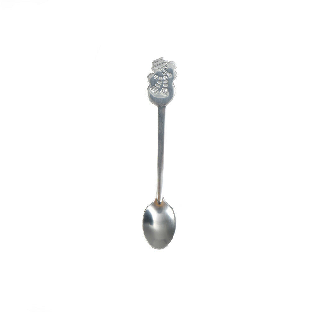 4pcs Christmas Stainless Steel Coffee Spoons Tea Spoons Dessert Snack Teas.l8