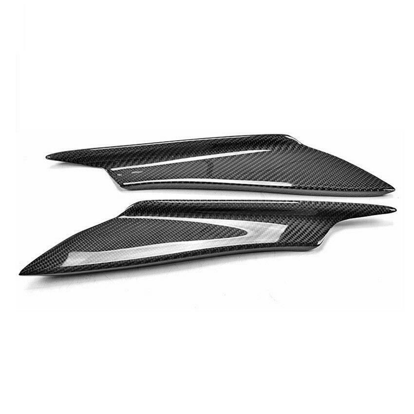 4x Carbon Fiber Front Bumper Fins Canards Splitters For Mitsubishi Lancer