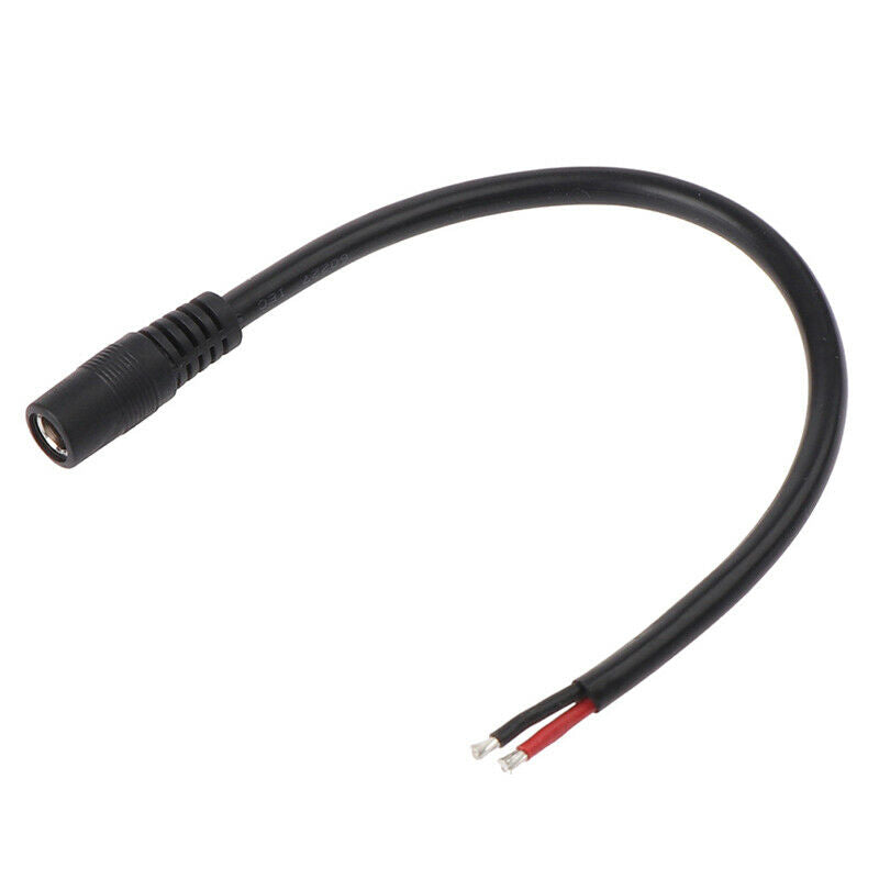 Connector DC 5.5 x 2.5mm Female jack adapter Cable wire for Led Strip PoweDEAU
