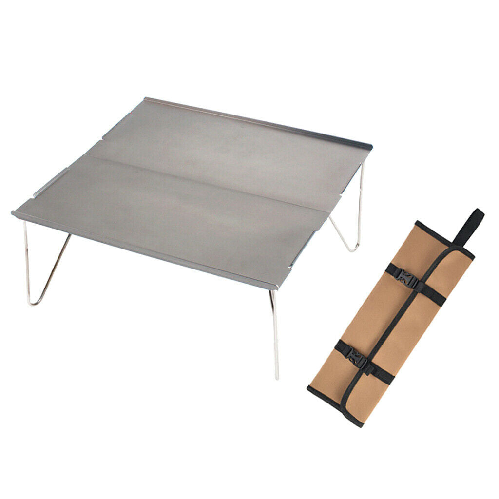 Portable Small Folding Table Lightweight for Outdoor Camping Picnic Gray