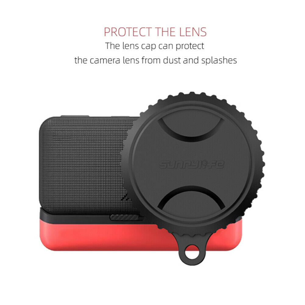 1 inch Wide Angle Lens Cover Silicone Lens Protector Cap for Insta360 One R @