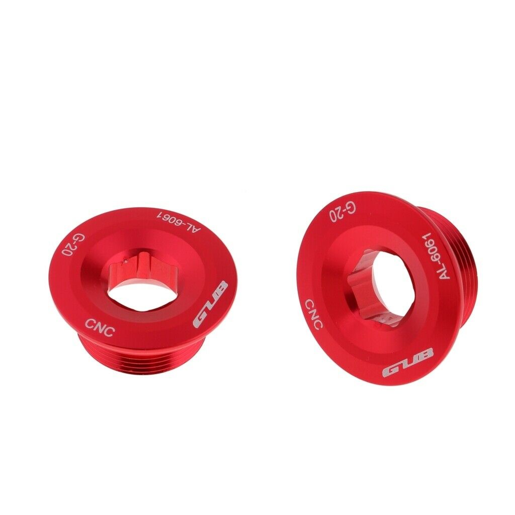 2x  Fixing Chainwheel Red Crankset Arm