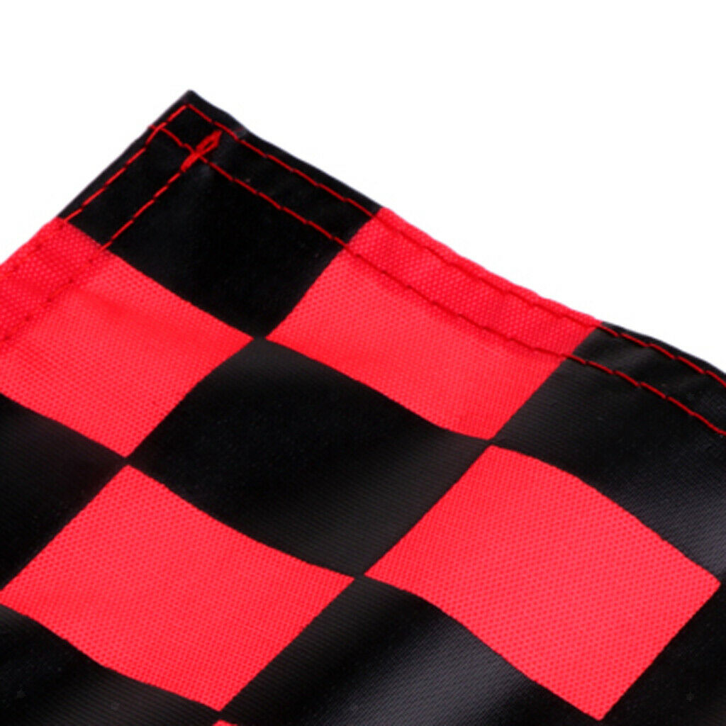2X Golf Practicing Training Nylon Putting Green Chequered Flag  Red+Black