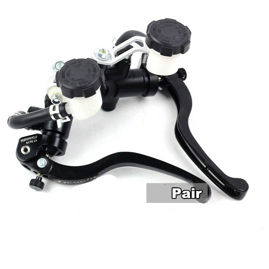 18*17.5 Aluminum Motorcycle Brake CLutch Pump Lever Radial Master Cylinder 22mm