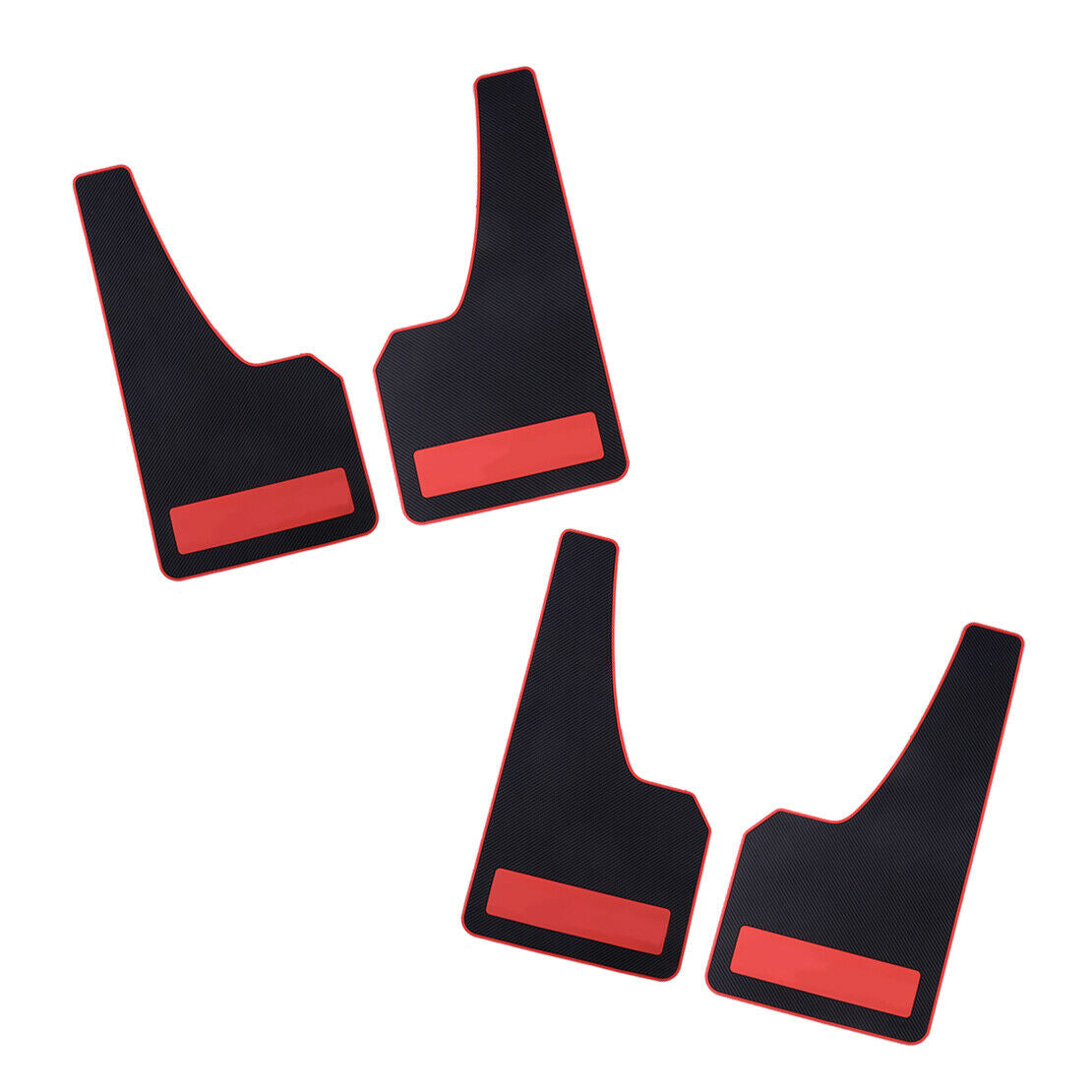 Black Rubber Car Fender Protector Mud Flaps Splash Guard Set