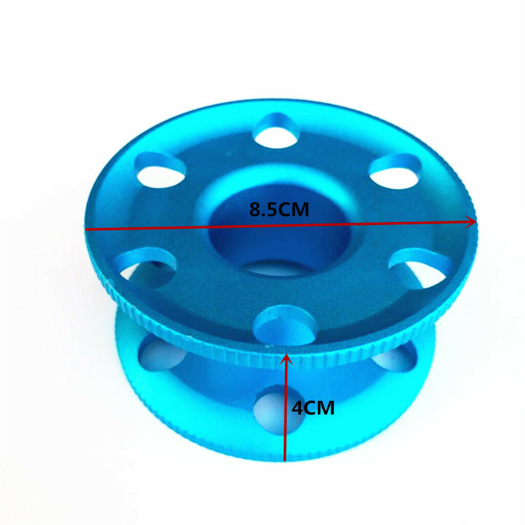 Compact Alloy Finger Spool Guide Line Reel Scuba Diving Snorkeling Accessory