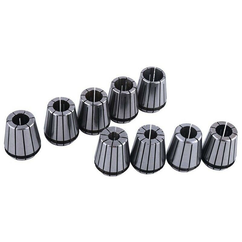 9pcs ER32 Sp Collet Set for CNC Workholding Engraving Machine and Milling LathT2