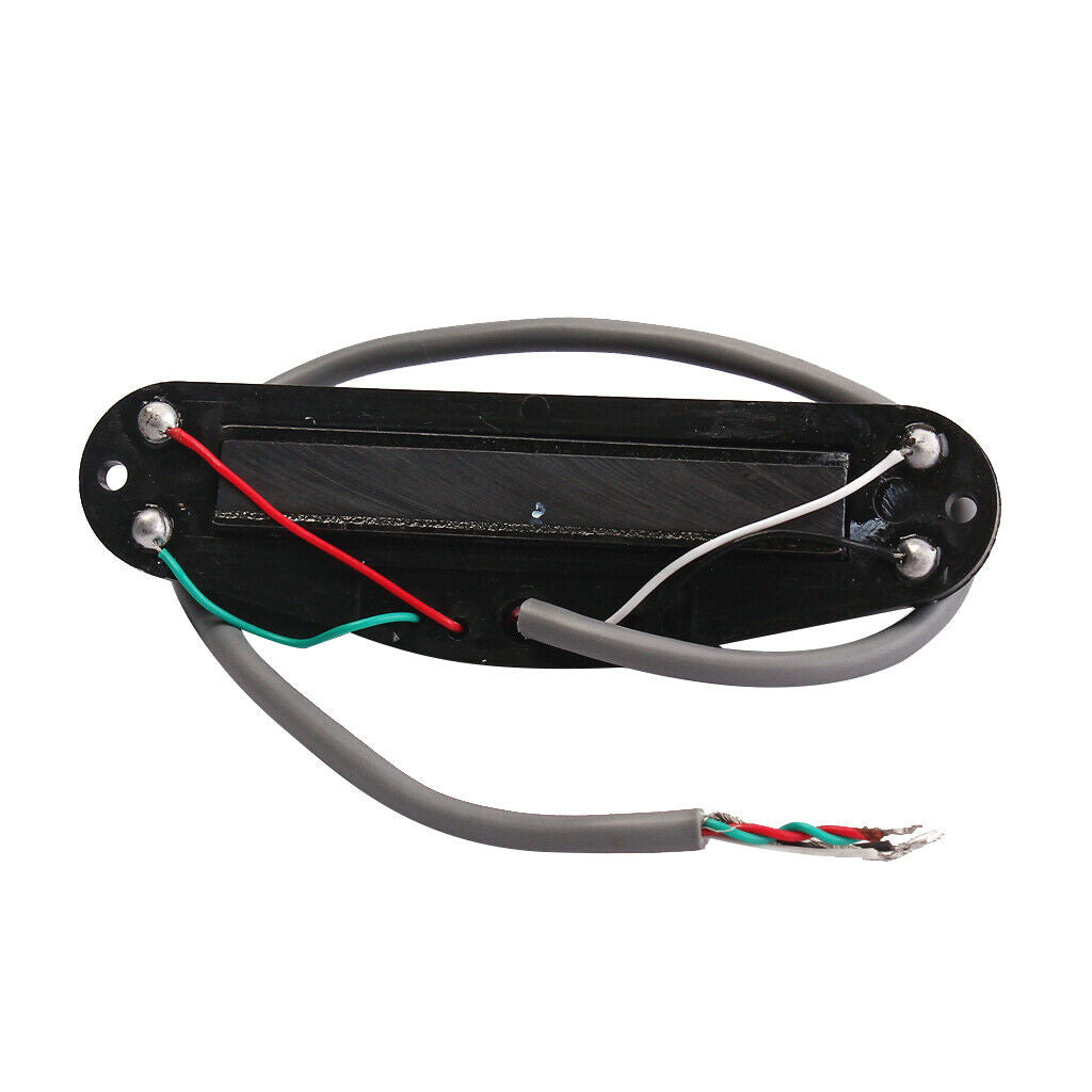 Black Dual Hot Rails Mini Humbucker Pickup For  Electric Guitar