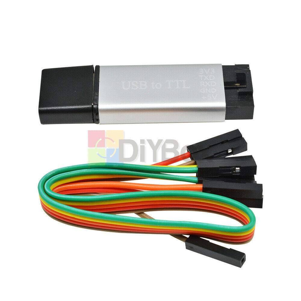 USB2.0 to TTL UART 5PIN Module Serial Converter CP2102 STC PRGMR with Metal case