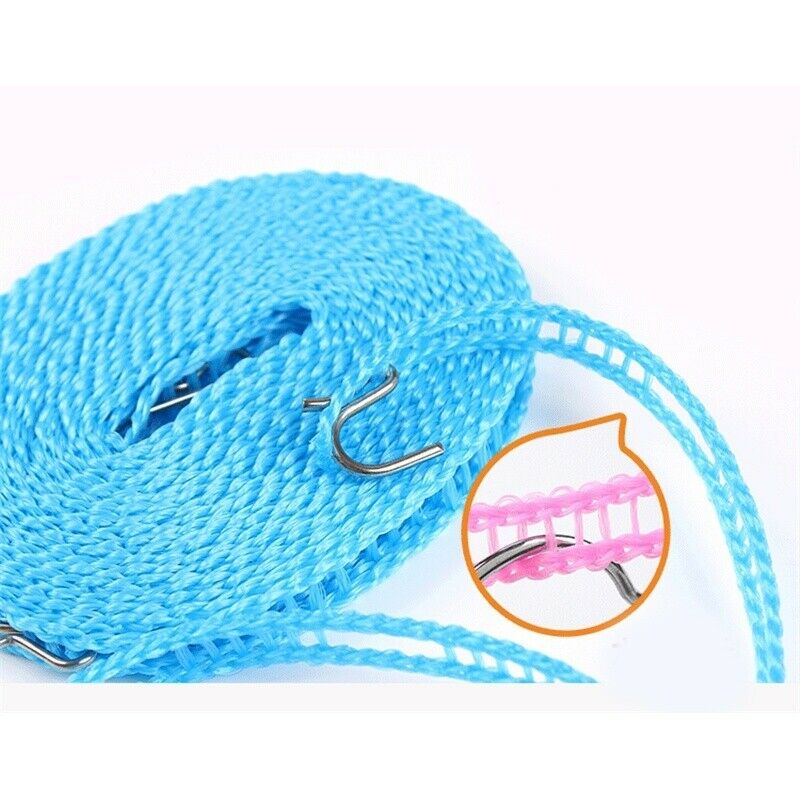 5m Portable Travel Fence Type Hanging Outdoor Windproof Non Slip Clothesline