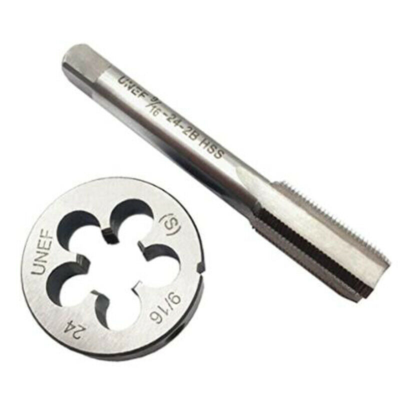 9/16-24" Tap And Die Set and UNEF HSS right hand Machine Tap & Die
