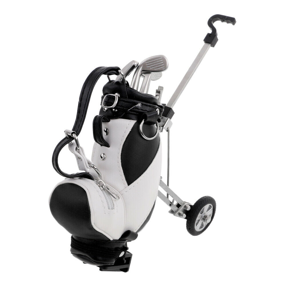 Holder Shape Mini Golf Cart Gifts For Golfer Office Table Decoration
