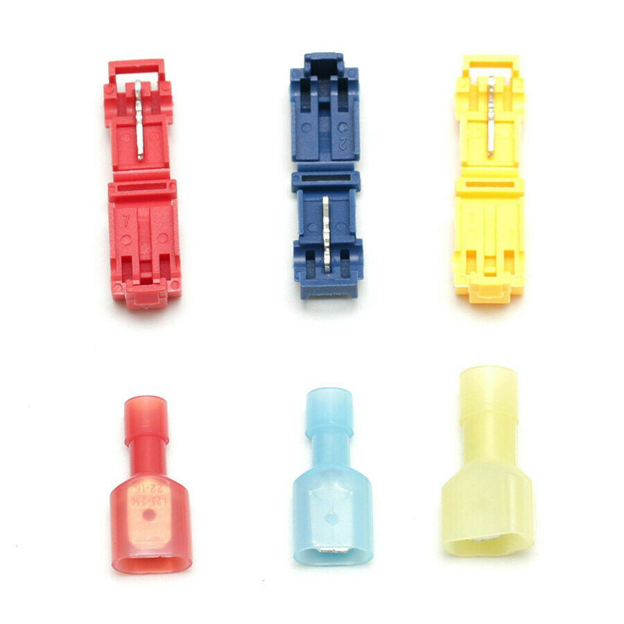 150 Pcs Insulated 0.5-6mm Quick Splice Wire Connector Crimp Terminals 22-10 AWG