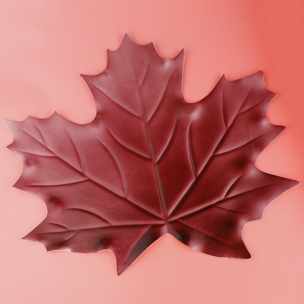 Artificial Maple Leaves Placemats Hawaiian Beach Party Decorations Red