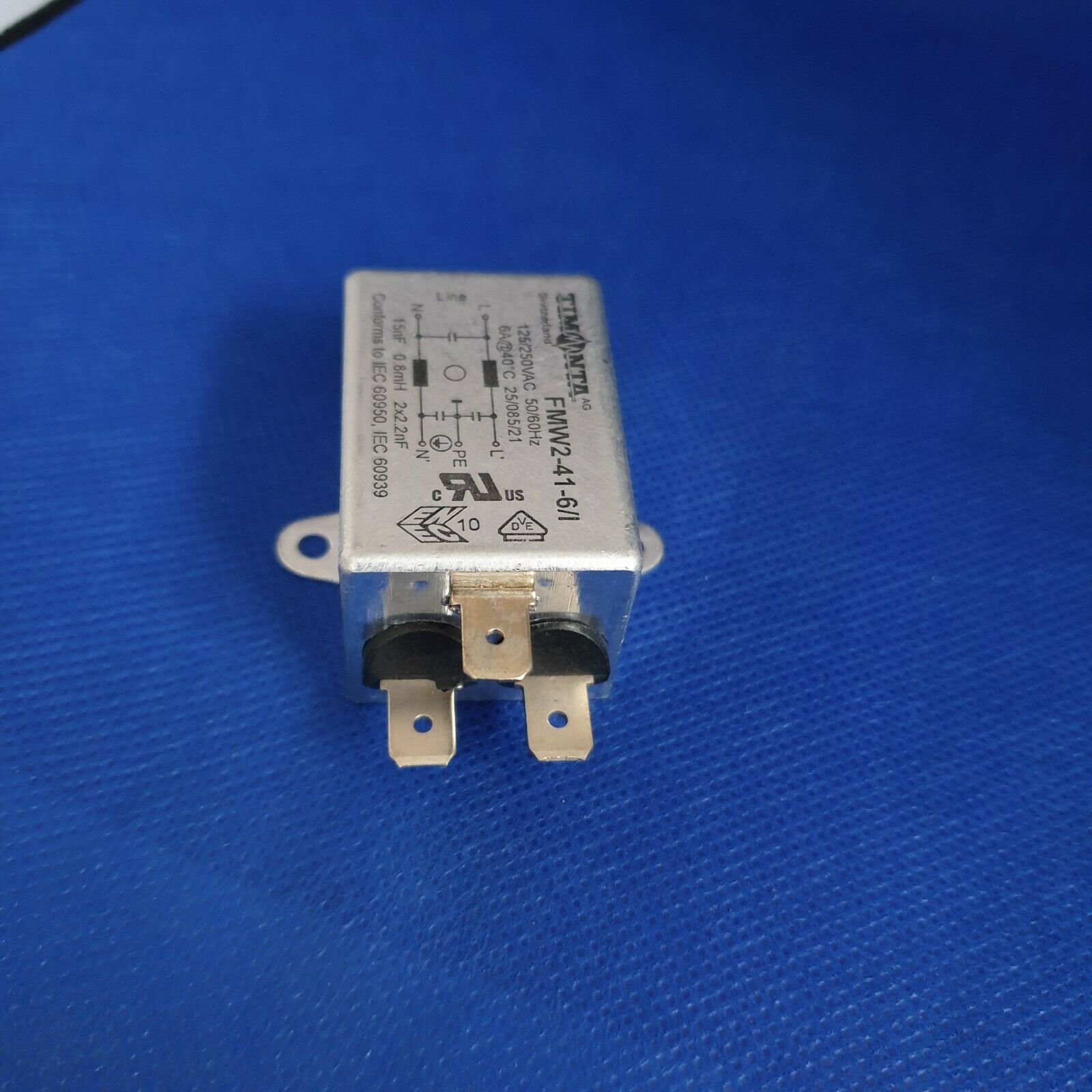 1pc NEW Timonta Switzerland FMW2-41-6/I EMC Supression 250VAC 6 AMP Line Filter!