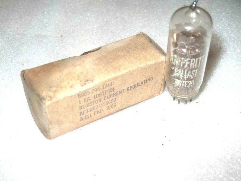 1pcs - AMPERITE D6TF30 RESISTOR CURRENT REGULATING TUBE - NOS