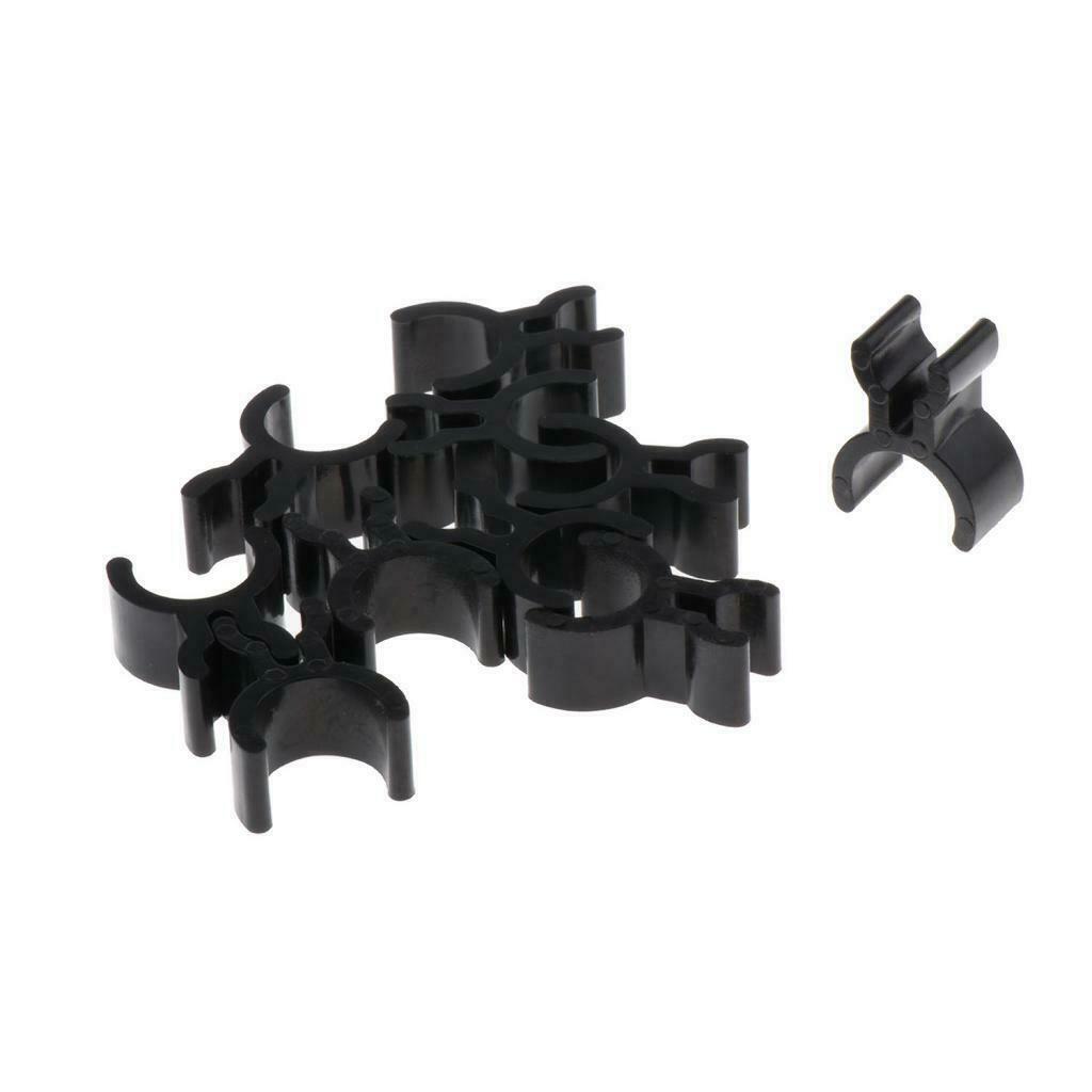 10Pcs Durable Trumpet Pencil Clip Inside Pipe Make Notes Accessory Black