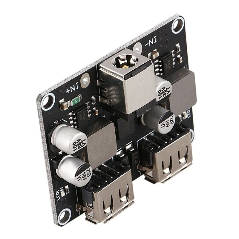 2 Channel Usb Qc3.0 Qc2.0 Dc-Dc Buck Converter Charging  Module 6-32V 9V 12V 2Z2