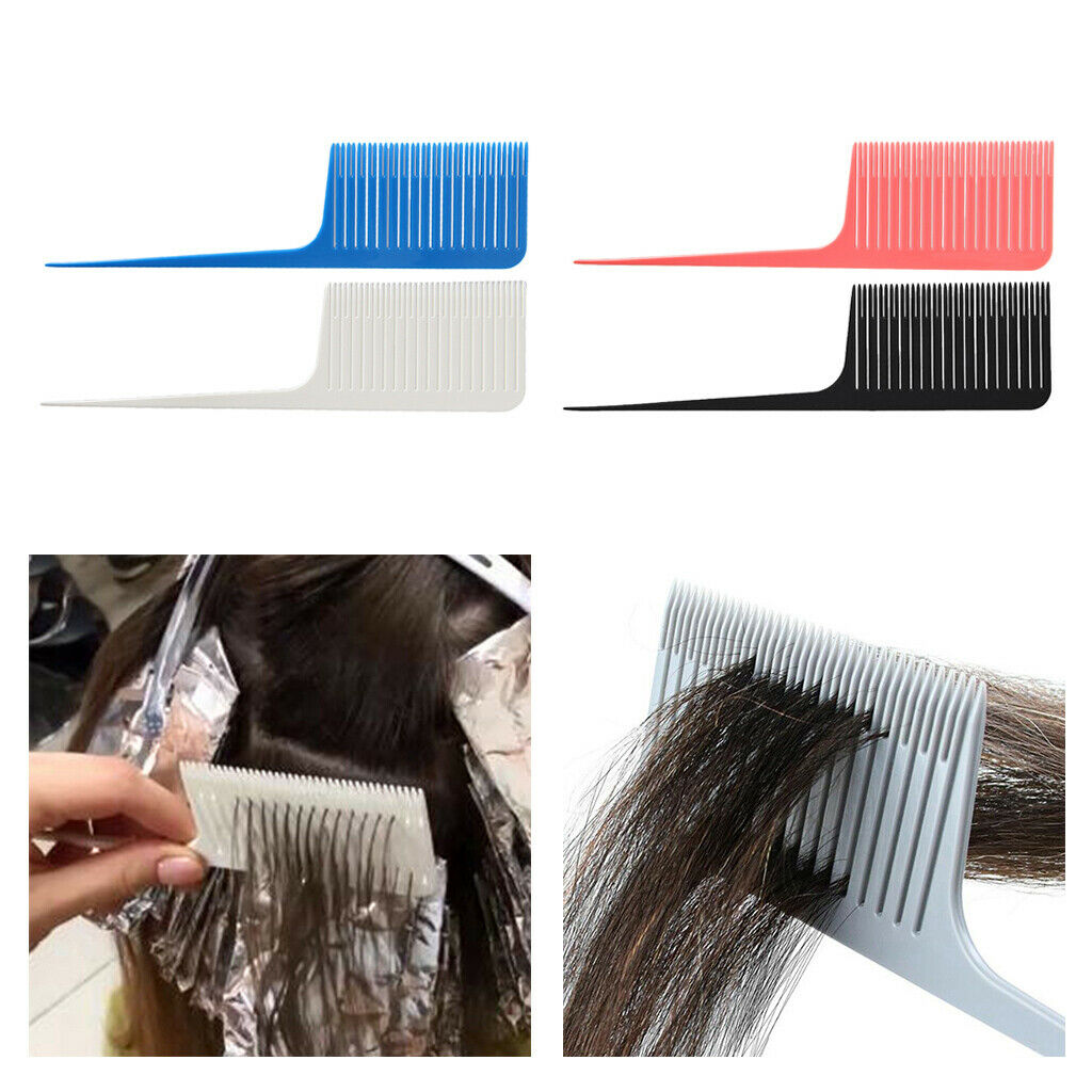 4Pcs/Set Sectioning Weave Highlighting Foiling Hair Comb Salon Styling Combs