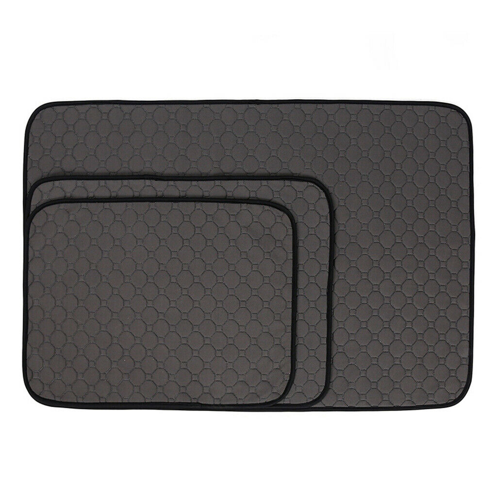 Washable Pet Dog Pee Pad Dog Training Obedience Pee Pad For Cat Dog Black-S