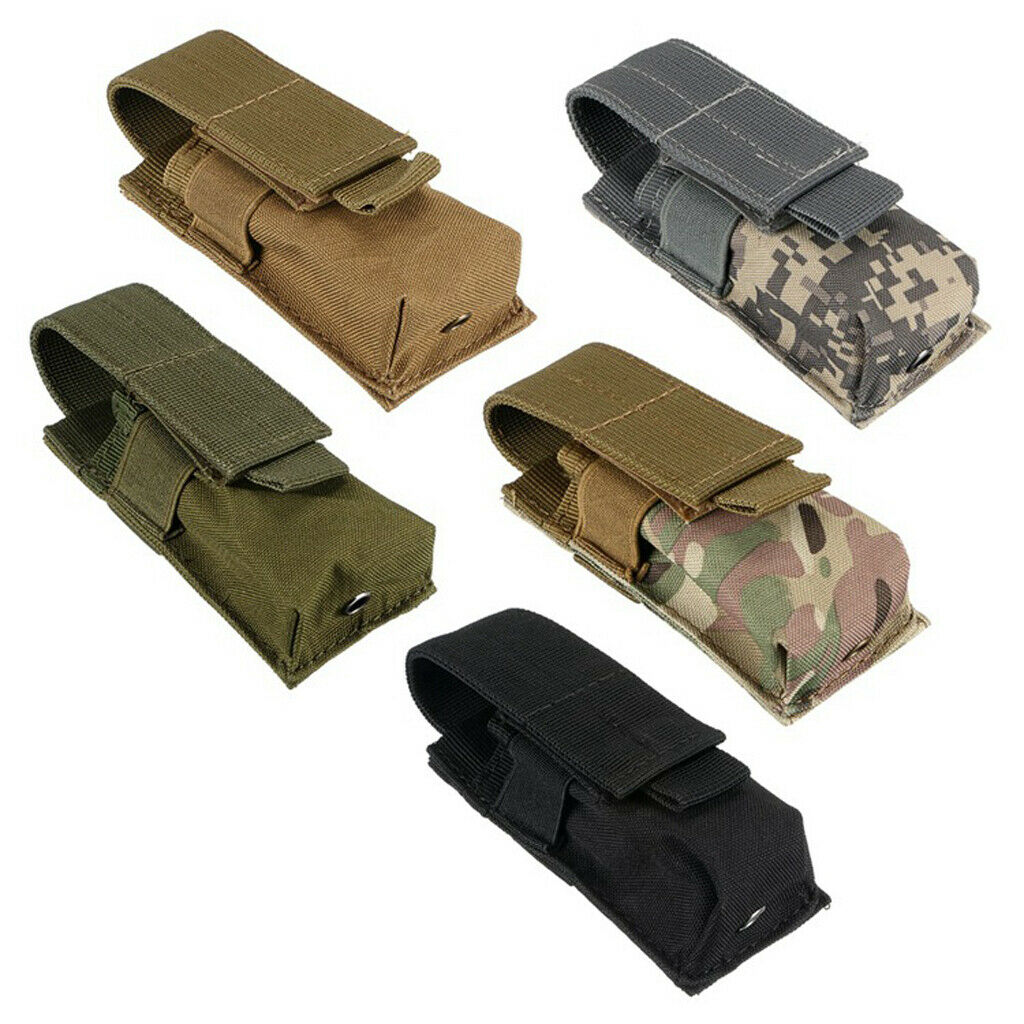 4X Durable Flashlight Molle Pouch Utility Holster Holder Pocket Travel Climbing