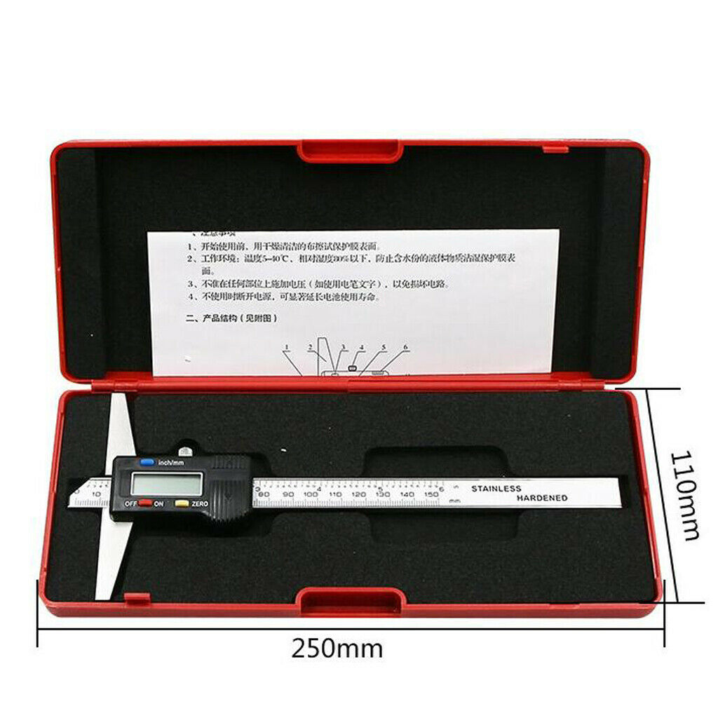 0-150mm Vernier Caliper Micrometer Measuring Tools Multifunction Depth Gauge