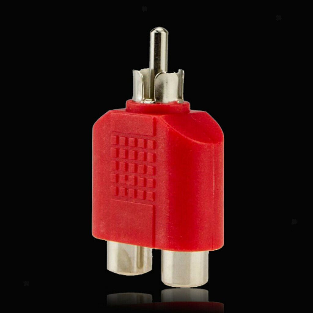 4x Male To Female Plug Adapter Cable RAC AV Connector