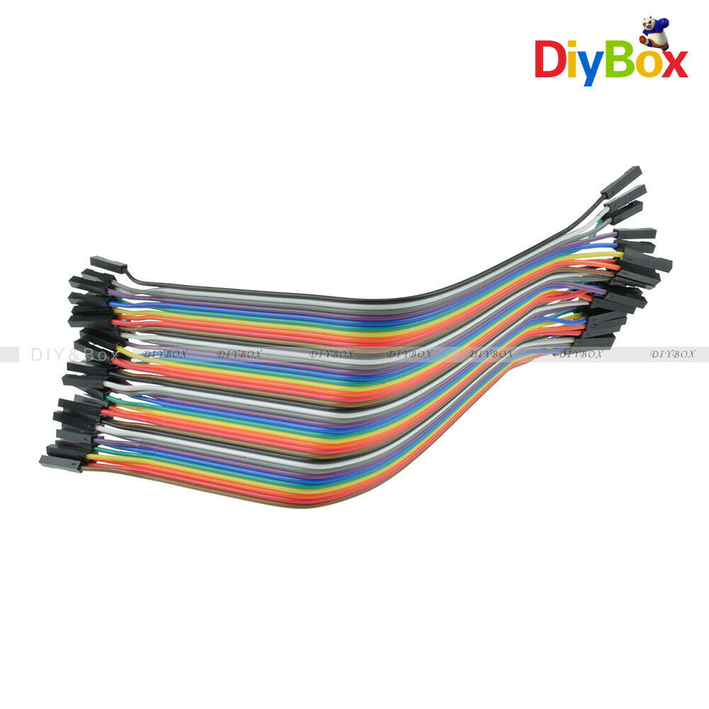 80PCS Dupont Cables Wire 1p-1p pin 2.54mm 20cm Female to Female Connector Line
