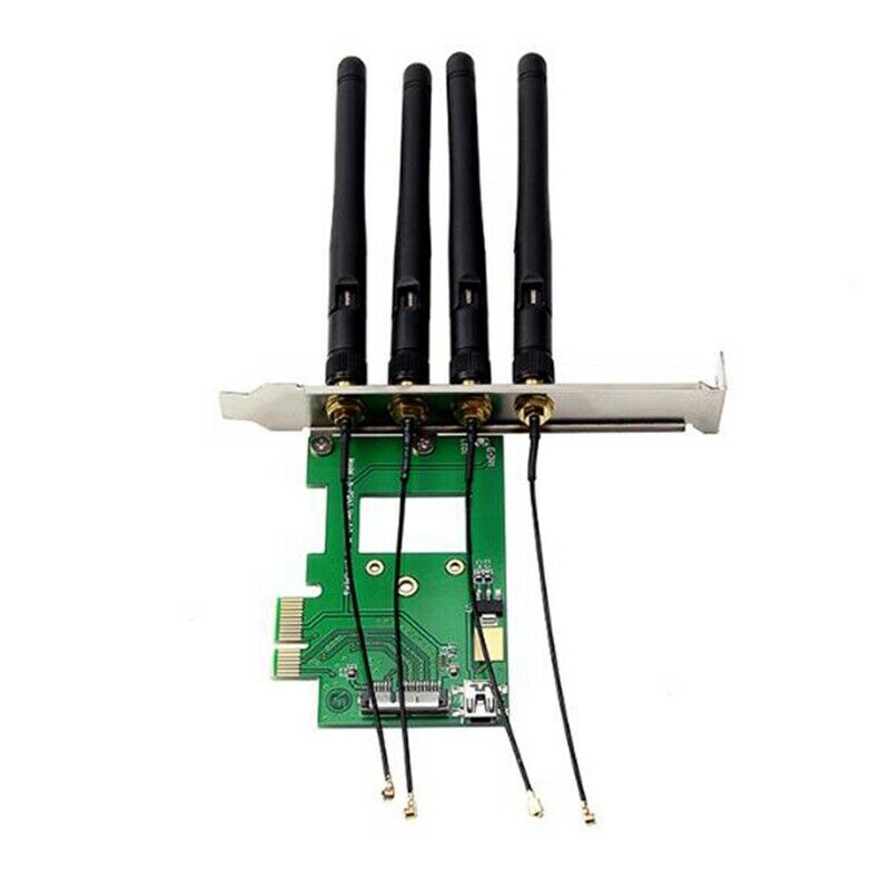 BCM94360CD/BCM94331CD to PCI-E 1X Adapter Card Converter for Desktop Computer B8