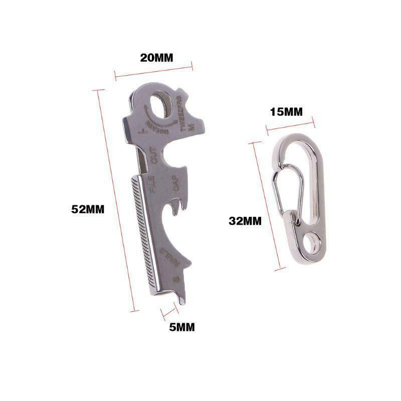 Multifunctional Survival Tool Stainless Steel TU47 True Utility Keytool Key Tool