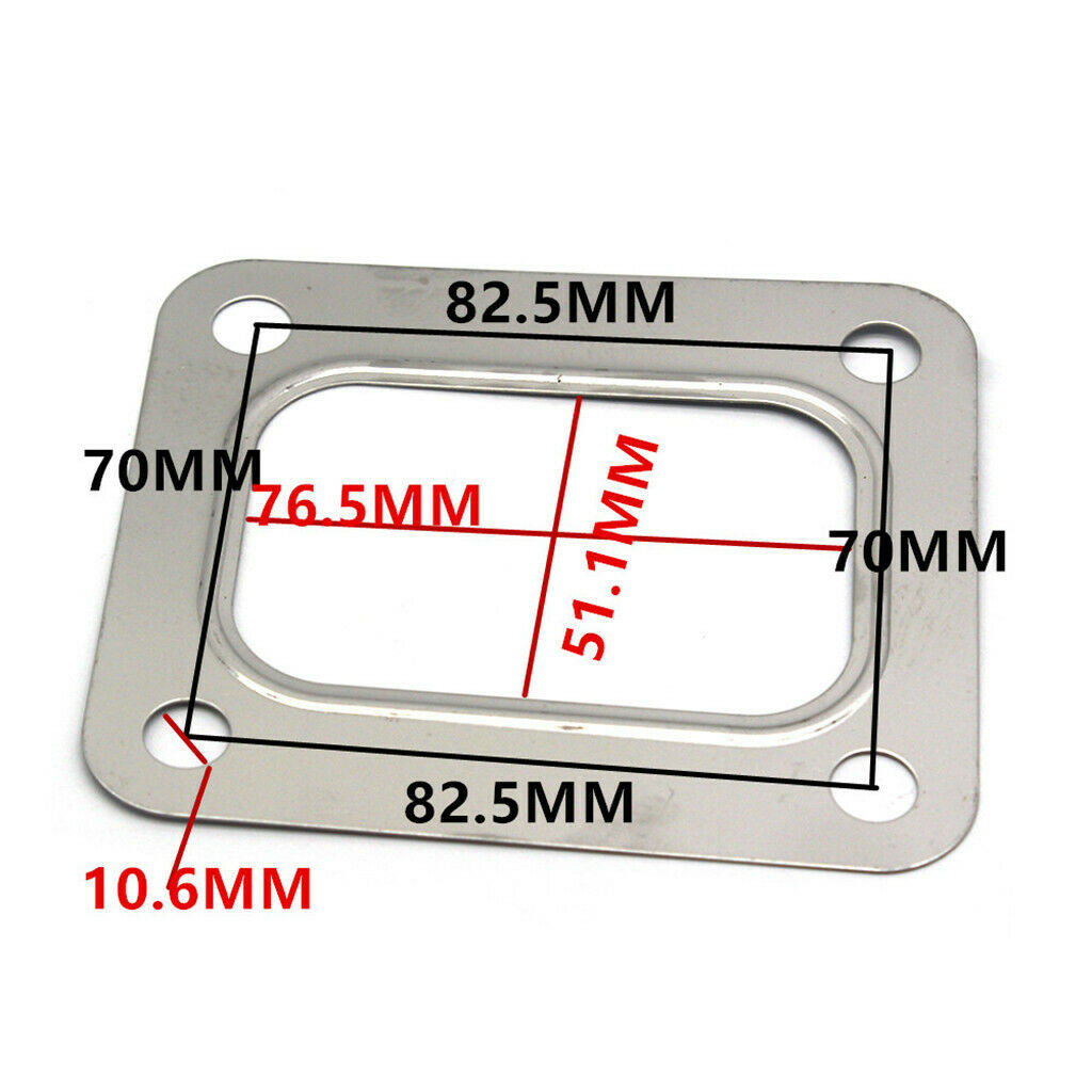 Racing 4-Bolt 5 Layer Exhaust Manifold Gasket, 10.6mm bolt holes, T4