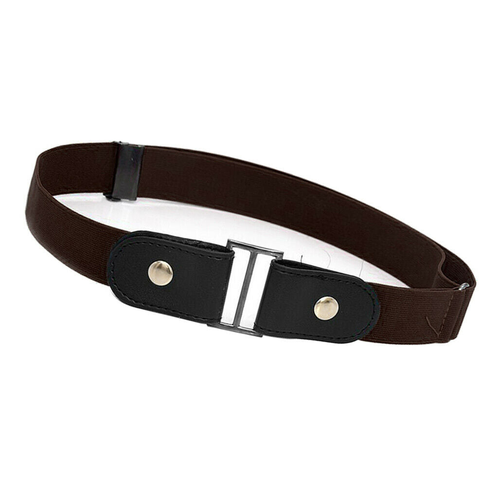 2X No Buckle Stretch Belt for Men and Women Coffee