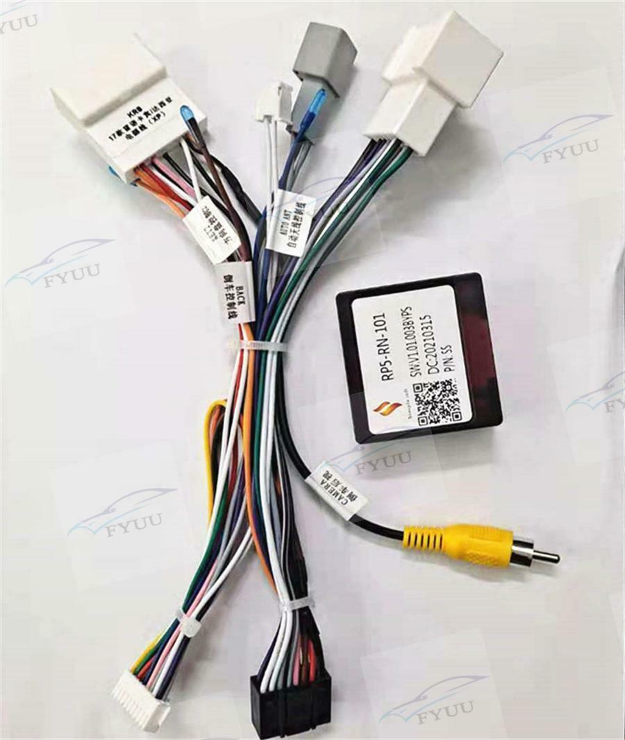 1 x 16pin Power Wiring Harness With Canbus Box Car Audio Android For Renault