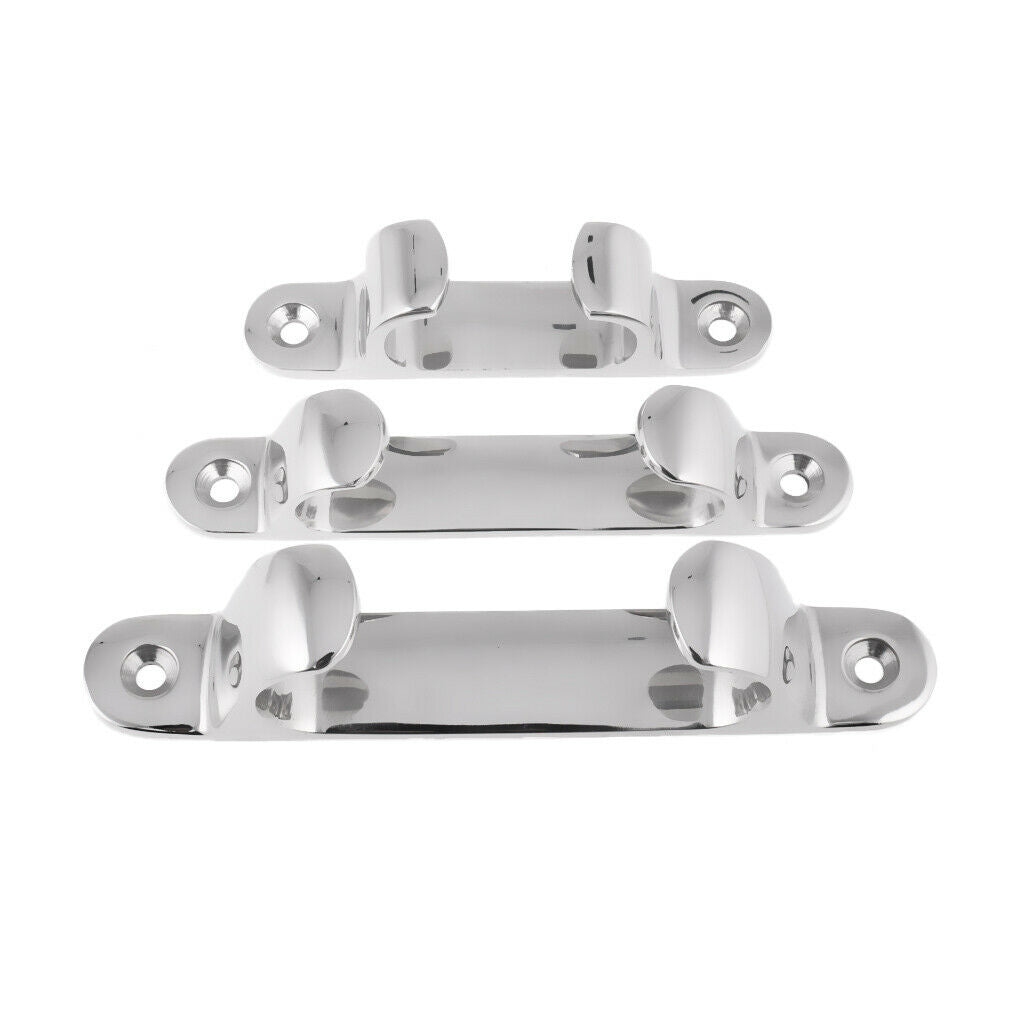 2 Pieces Stainless Steel Line Straight Fairlead Bow Chock Boat Cleat - 127mm