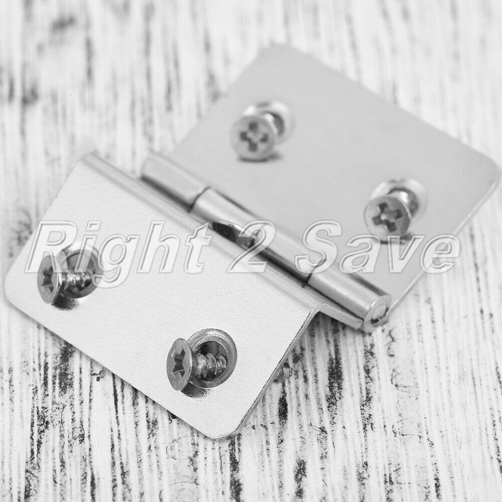 2pcs Folded Jewelry Box Cabinet Hinges Wardrobe Door Hinge Furniture Hardware