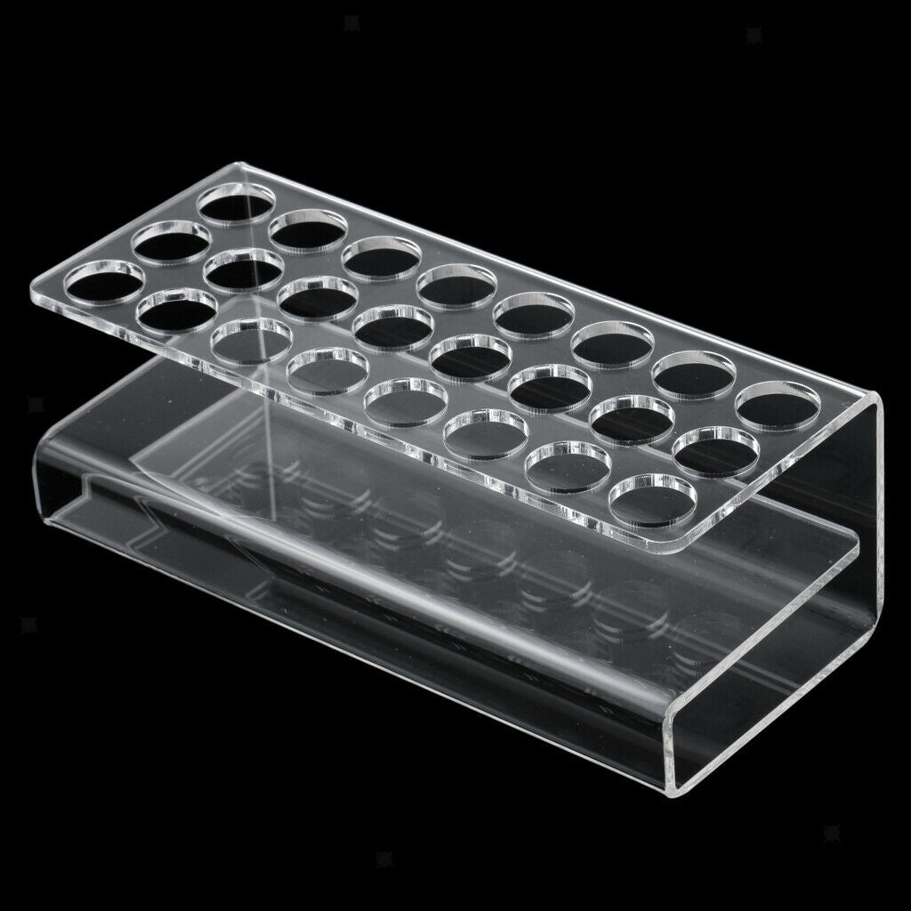 24 Slot Acrylic Lipstick Display Stand Cosmetic Organizer Makeup Pencil Rack