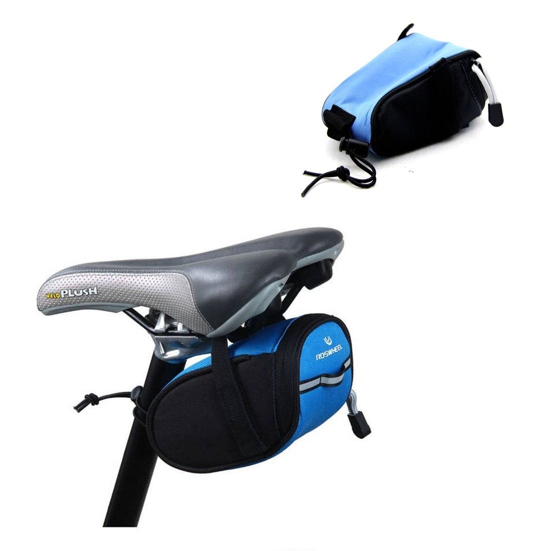 Blue Roswheel Bike Bicycle Tail Mountain Bike Tail Saddle Bag Pouch Seat Bag