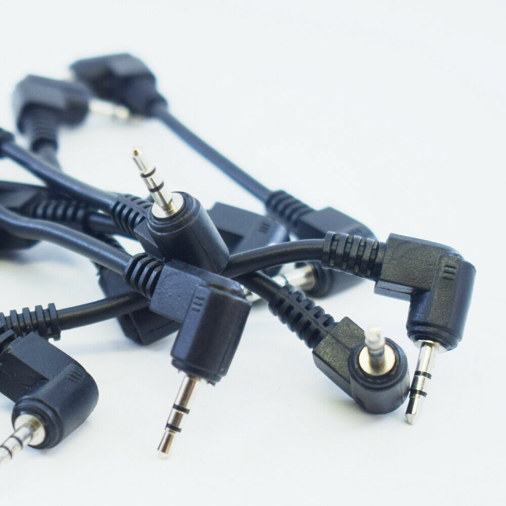 1pc 8cm 2.5mm Stereo Male To 2.5mm Male Right Angle Aux Audio Adapter Cable
