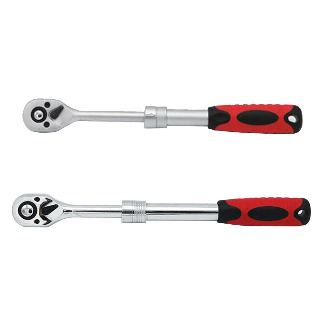 Two way telescopic ratchet quick spanner 0.25inch