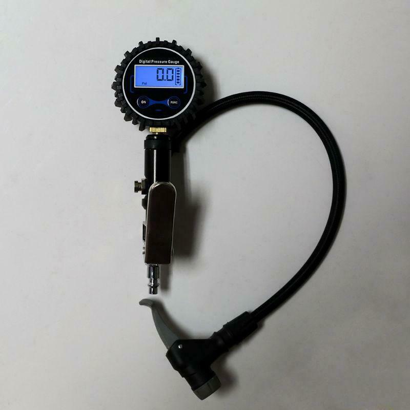 Digital Tire Inflator Pressure Gauge 200 PSI Air Chuck Heavy Duty Air Inflating