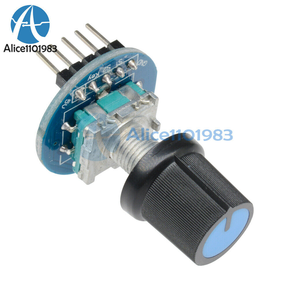 2PCS Rotary Encoder Module Rotating Potentiometer Knob Cap Digital Control 5V