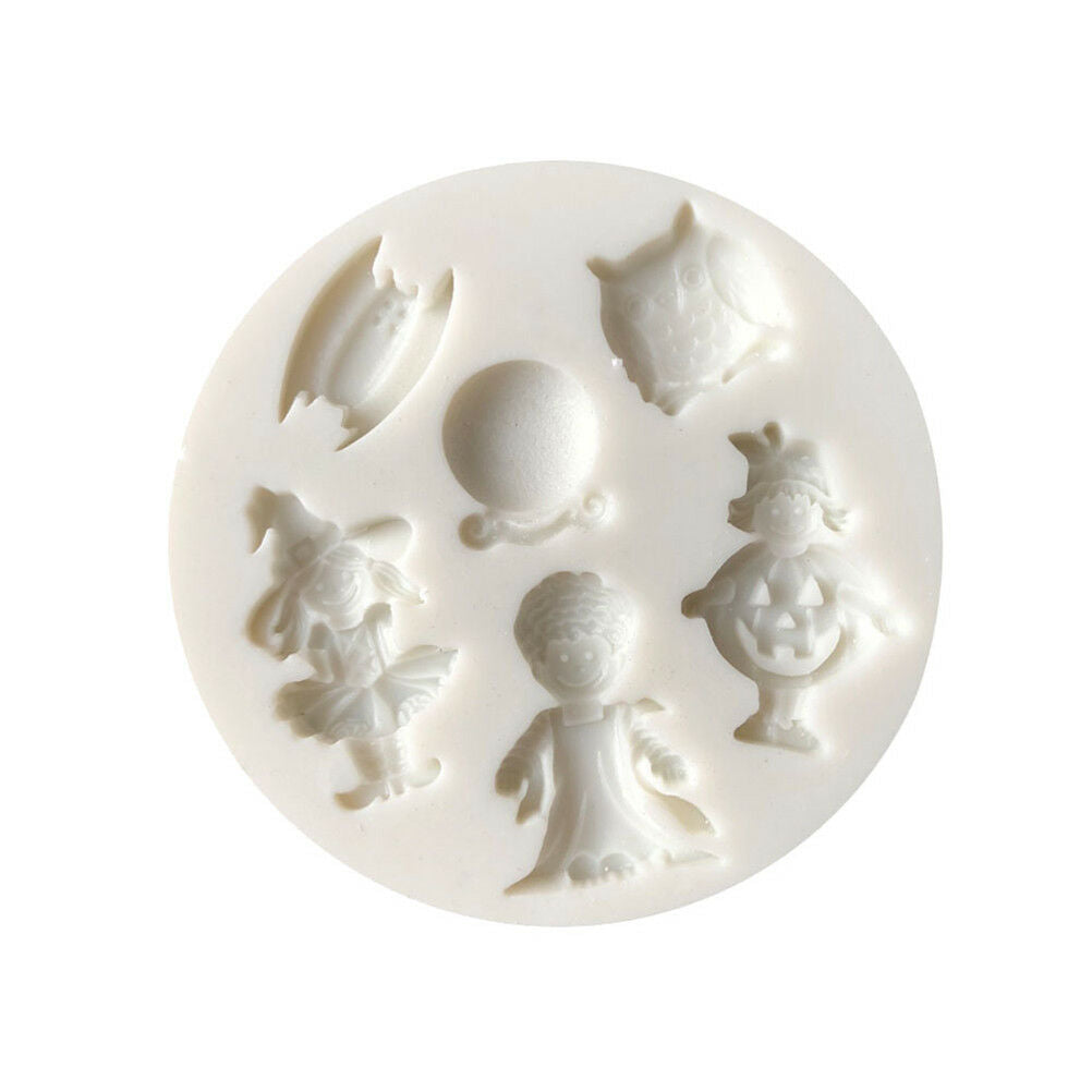 Halloween Silicone mold fondant mold cake decorating tools chocolate mold  DD